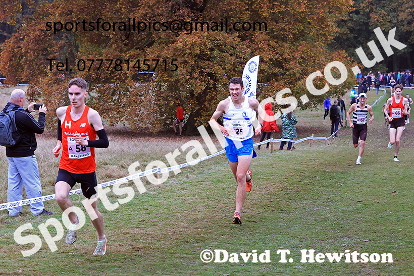 Senior Mens 2024 National Cross Country Relays, Berry Hill Park, Mansfield.   Photo: David T. Hewitson/Sports for All Pics